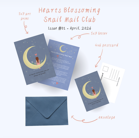 Hearts Blossoming Monthly Snail Mail Club